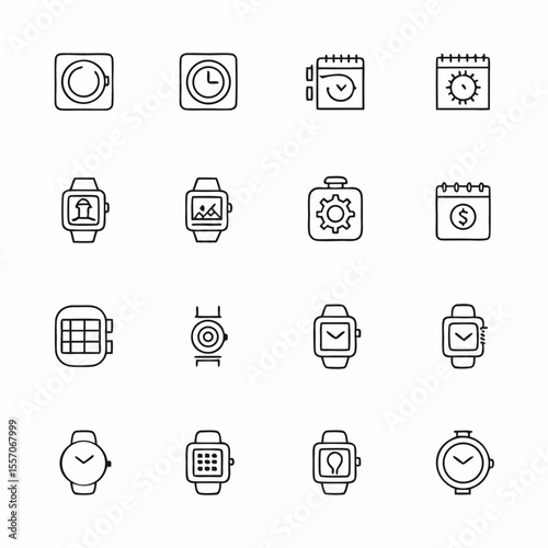 smartwatch for productivity icons                  (1)