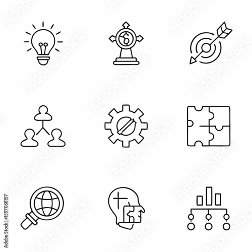 strategic thinking icons                 