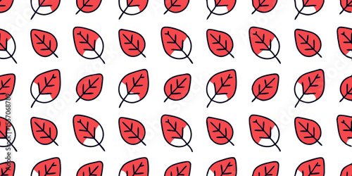 Autumn Leaf Pattern: A visually appealing, patterned arrangement of stylized leaves. Perfectly suited to convey the essence of autumn.