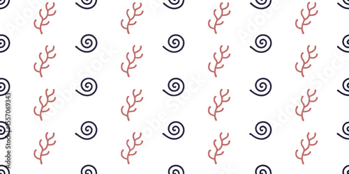 Abstract pattern design: A mesmerizing abstract pattern, the image unveils an intricate tapestry of repeating graphic elements creating a seamless and visually engaging experience.