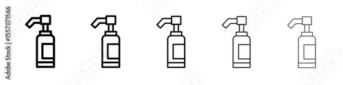 hand wash icon vector outline symbol or illustration