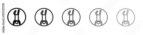 handstand exercise icon vector outline symbol or illustration
