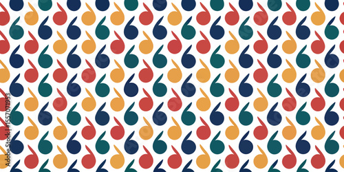 Colorful Drop Pattern: A captivating repeating pattern showcases a multitude of teardrop-shaped elements in a vibrant array of colors, offering a visually stimulating and versatile graphic design.