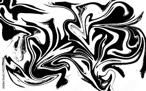 Hand drawn marbling illustration technique. Called ebru in Turkish, ethnic ink texture watercolor stains, abstract background. Ebru marbling