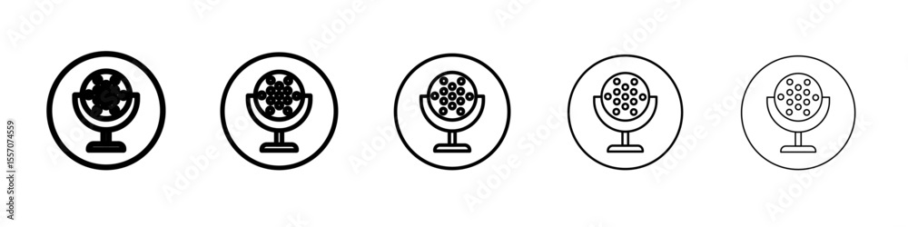 Fototapeta premium laser lamp icon vector outline symbol or illustration