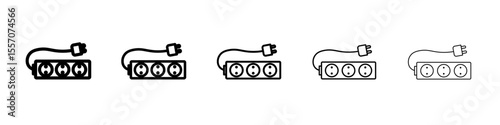 lead extension icon vector outline symbol or illustration
