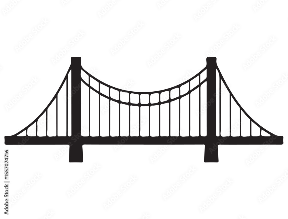 Obraz premium BRIDGE SILHOUETTE