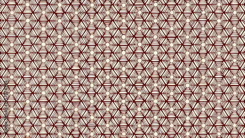 Intricate Geometric Crystal Lattice Structure with Dew Droplets