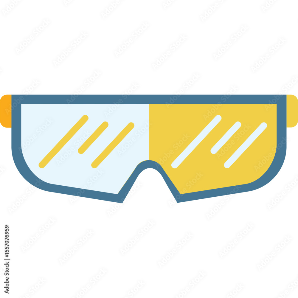 Obraz premium safety googles vector flat illustration