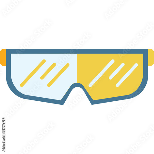 safety googles vector flat illustration