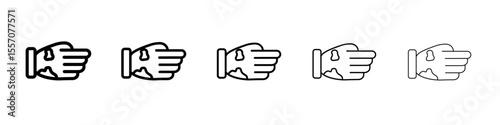 mottled skin icon vector outline symbol or illustration