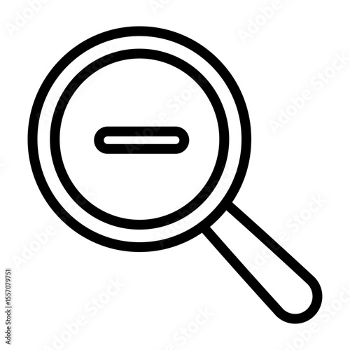 Zoom In Vector Line Icon Design