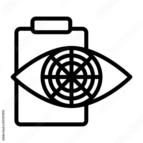 Color Blind Test Vector Line Icon Design