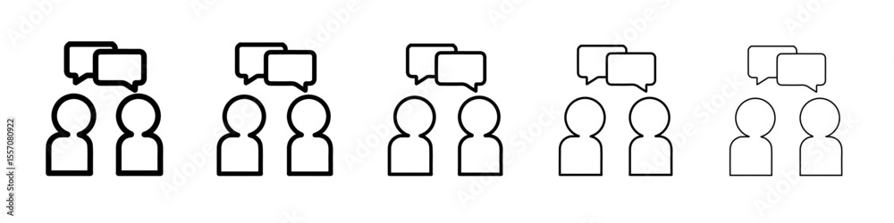 people talking icon vector outline symbol or illustration people talking icon vector outline symbol or illustration