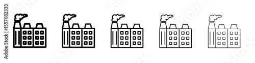 pollution icon vector outline symbol or illustration