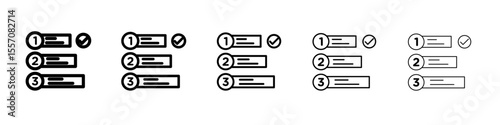Priority icon vector outline symbol or illustration