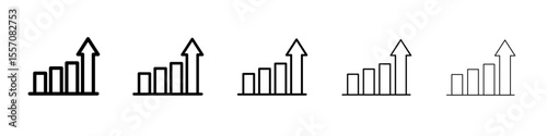 profit icon vector outline symbol or illustration