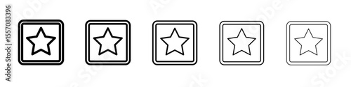 rating star icon vector outline symbol or illustration