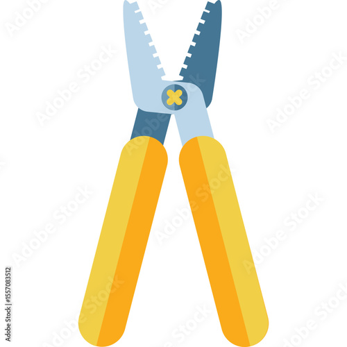 wire cutter vector flat illustration
