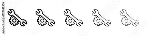 Repair icon vector outline symbol or illustration