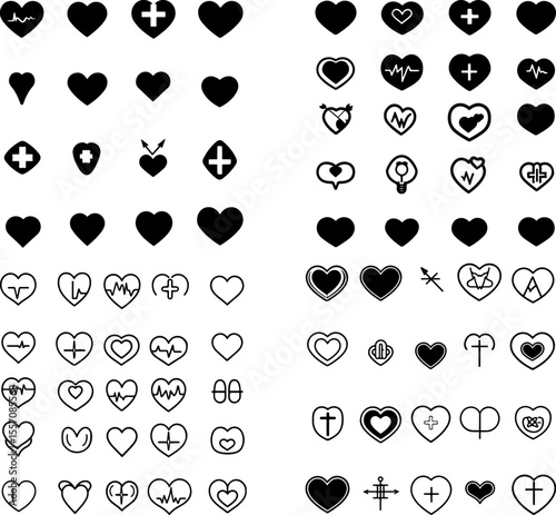 heart icons love heart symbol affection romance care heart shape love symbol heart button heart button icon love heart passion kindness emotions heart icon set tenderness heart outlin