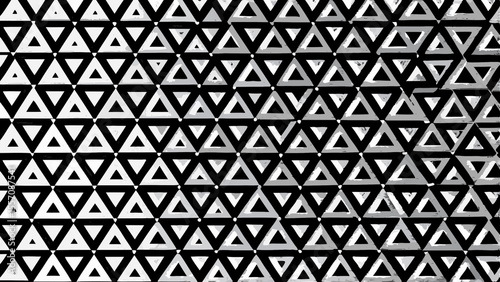 Abstract Geometric Pattern of Interlocking Triangles