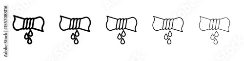 squeeze wet laundry icon vector outline symbol or illustration