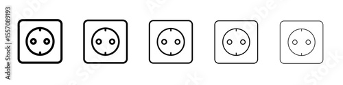 switch board icon vector outline symbol or illustration