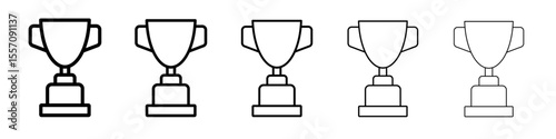 tropy icon vector outline symbol or illustration