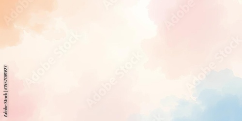 Soft pastel watercolor wash, ethereal blend of serene colors,  dawn,  relaxing