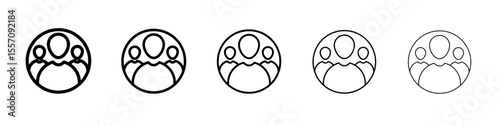User Icon vector outline symbol or illustration