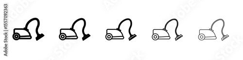 Vacuum cleaner Icon vector outline symbol or illustration