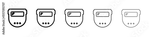 welding shield cover icon vector outline symbol or illustration