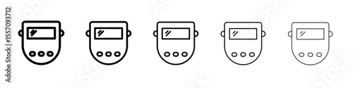 welding shield cover icon vector outline symbol or illustration