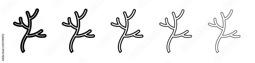 wood branch icon vector outline symbol or illustration wood branch icon vector outline symbol or illustration