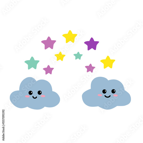 celestial bodies cartoon illustration