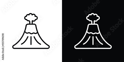 Volcano icon vector, Symbol, logo illustrations