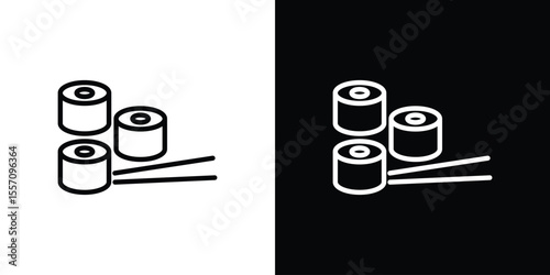 Sushi icon vector, Symbol, logo illustrations