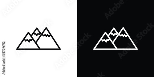 Mountain icon vector, Symbol, logo illustrations