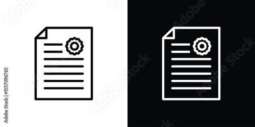 License icon vector, Symbol, logo illustrations