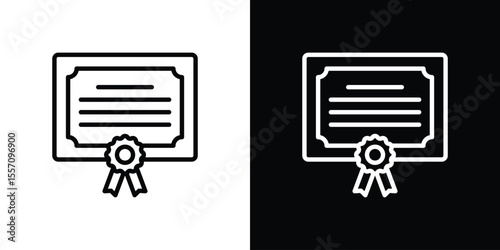 Diploma icon vector, Symbol, logo illustrations
