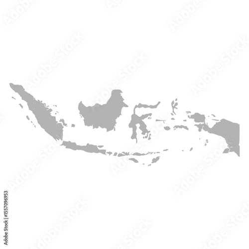 map of Indonesia Islands shadow