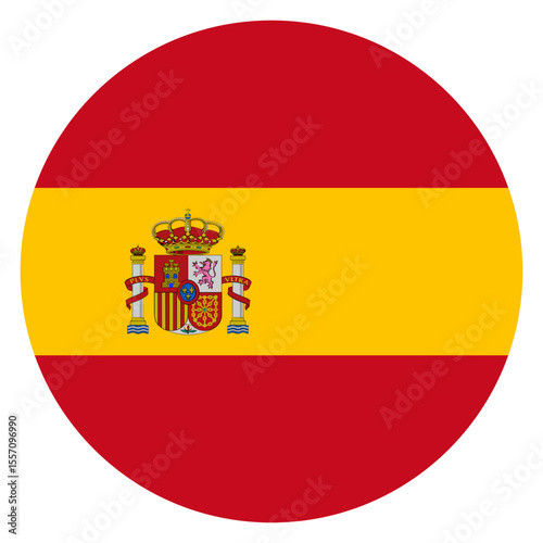 Flag of Spain circle