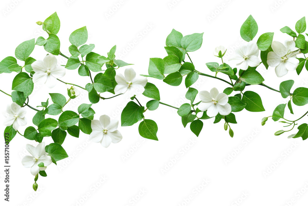 Obraz premium White beauty floral design climbing vine elegant blooms black background nature photography garden