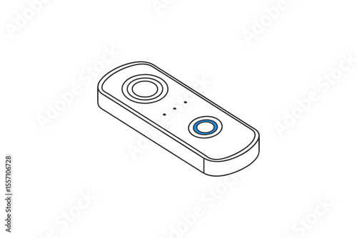 minimalist smart doorbell icon design