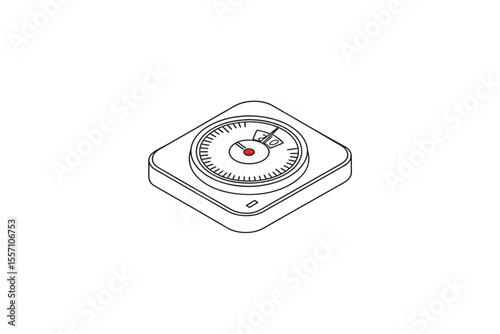 minimalist smart thermostat remote icon