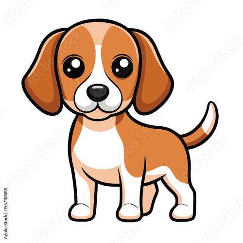  Cute Dog Sitting Vector Illustration - Adorable Pet Puppy