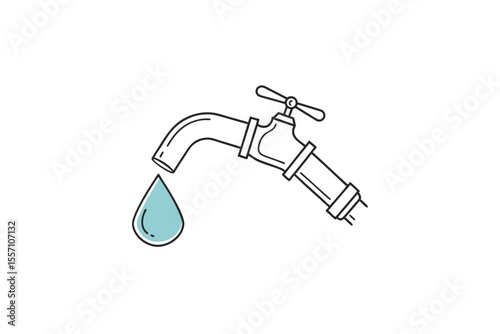 simple refill station icon thin lines