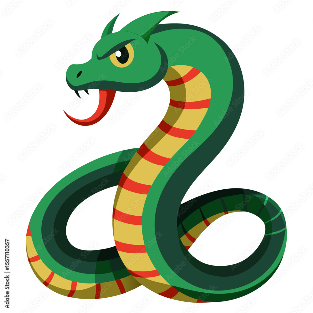 Fototapeta premium vector illustration of a snake