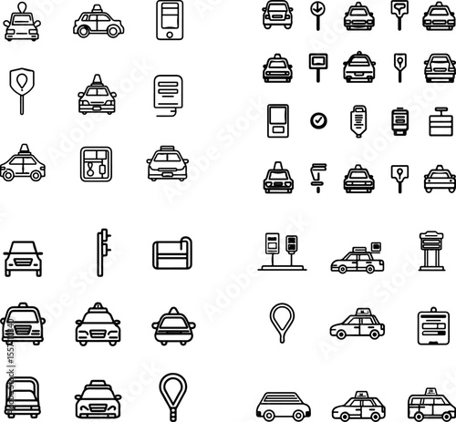 taxi icons cab taxi symbol ride transportation yellow cab taxi service vehicle fare ride-hailing taxi driver taxi cab car service pickup drop-off taxi route taxi ride taxi fare taxi s